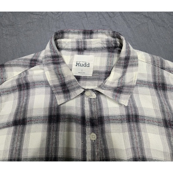Mudd Flannel Shirt Check Pattern Womens Large - Picture 5 of 13